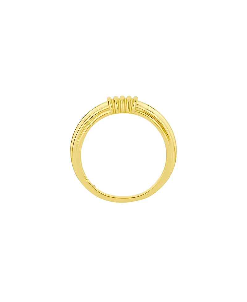 And Now This Gold Textured Statement Ring