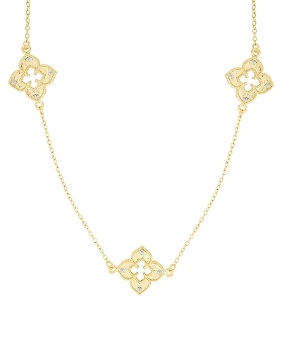 Adornia Gold Clover 36" Station Necklace