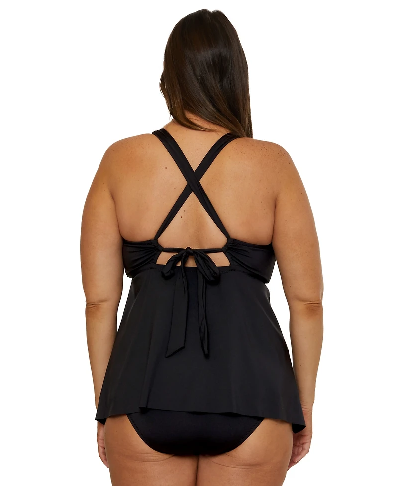 Becca Etc Plus Marble Canyon Ring Tankini Top