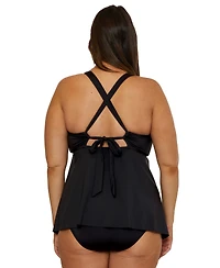 Becca Etc Plus Marble Canyon Ring Tankini Top