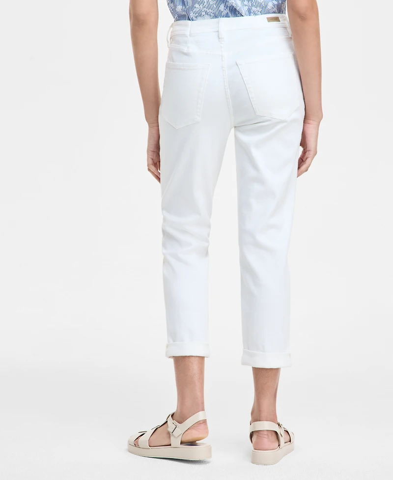Liverpool Los Angeles Women's Rolled-Cuff Keeper Boyfriend Cropped Jeans