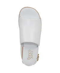 Franco Sarto Women's Rune Open Round Toe Slingback Espadrille Sandals