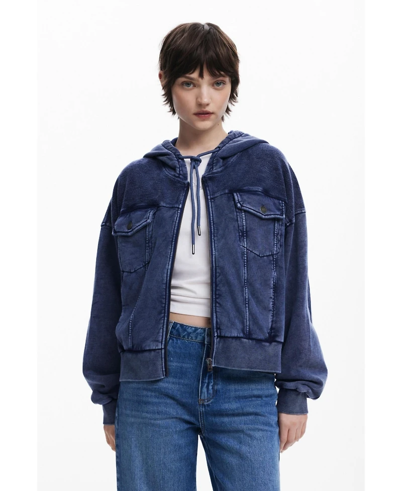 Desigual Women's Denim print sweatshirt