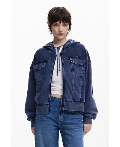 Desigual Women's Denim print sweatshirt