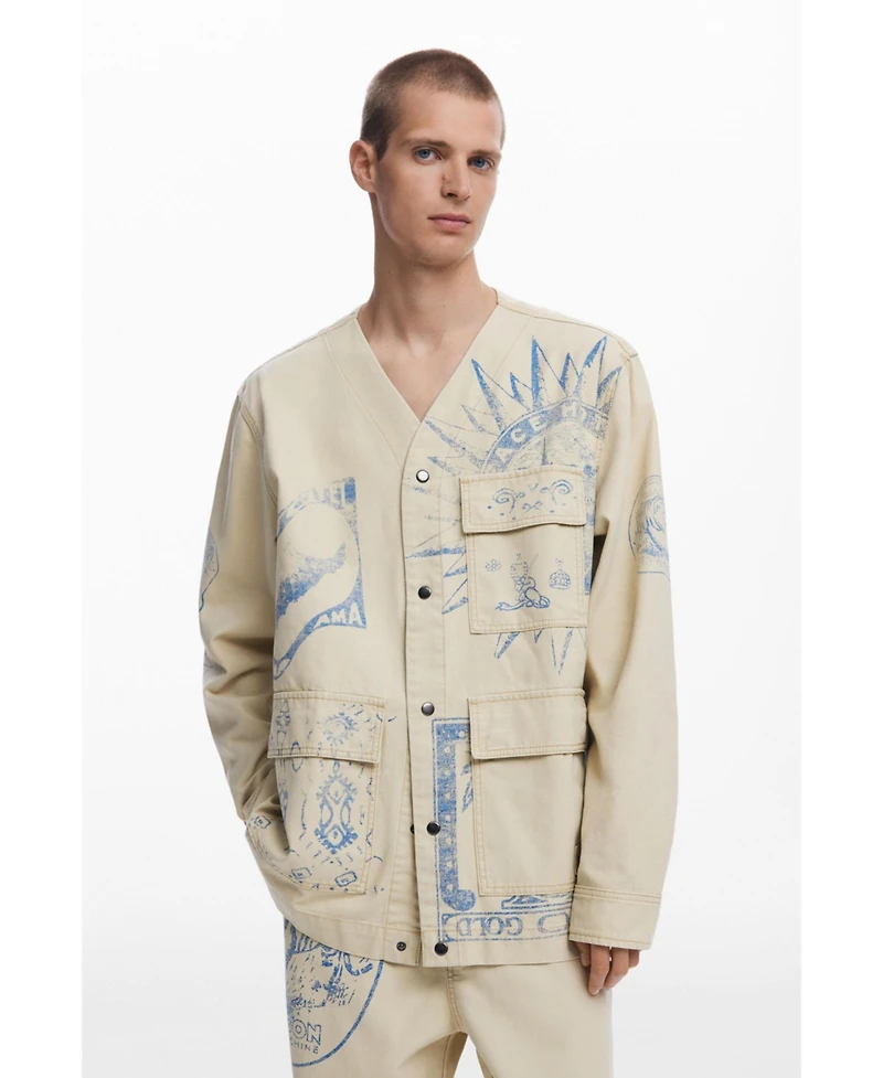 Desigual Men's Ethnic print jacket