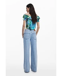 Desigual Women's Ruffle blouse