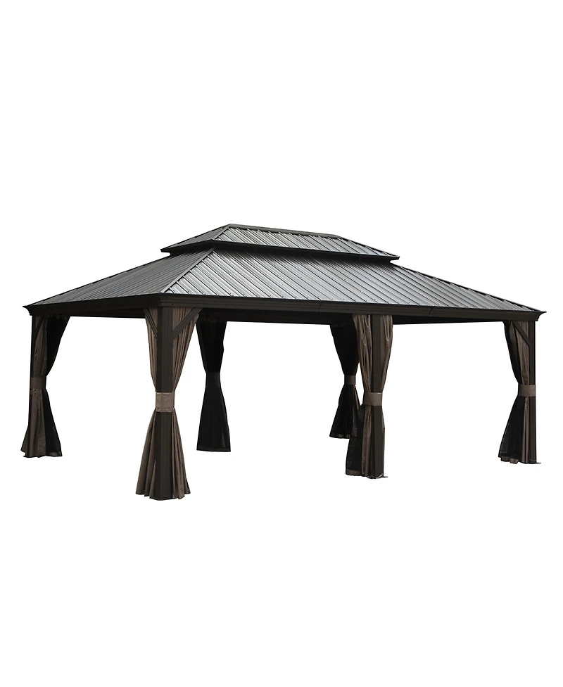 Mondawe Outdoor Living 14x20FT Hardtop Gazebo Canopies