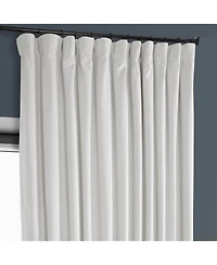 Half Price Drapes Extra Wide Heritage Plush Velvet Room Darkening Curtain