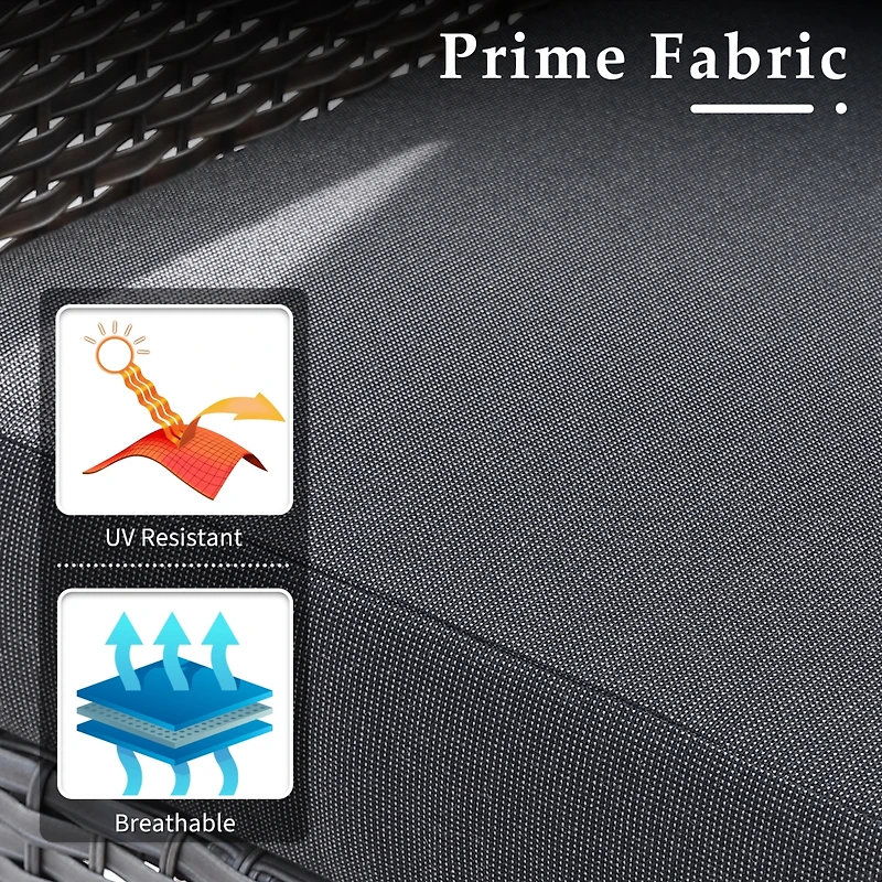 Xizzi 2 Pieces Patio Fruniture Set,Outdoor Wicker Chairs,Artificially Woven Rattan Chairs with Armrest Support Thickened Comfortable Cushion