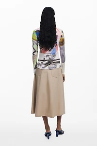 Desigual Women's Collage buttoned T-shirt