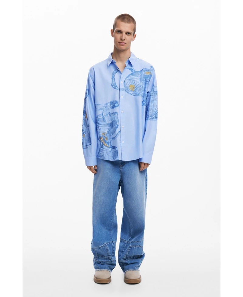 Desigual Men's Long-sleeve pottery shirt