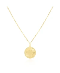 The Lovery Gold Heart Medallion Necklace 14K Gold