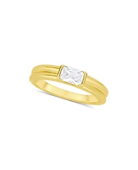 And Now This Cubic Zirconia Band Ring