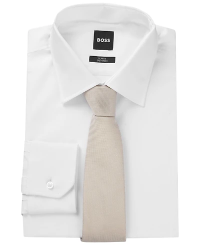 Boss by Hugo Boss Men's Micro-Pattern Jacquard Silk Tie