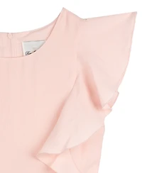 Rare Editions Big Girls Crinkle Gauze Dress