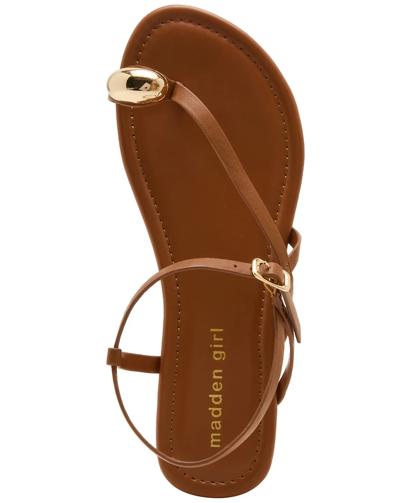 Madden Girl Treasure Strappy Embellished Flat Sandals