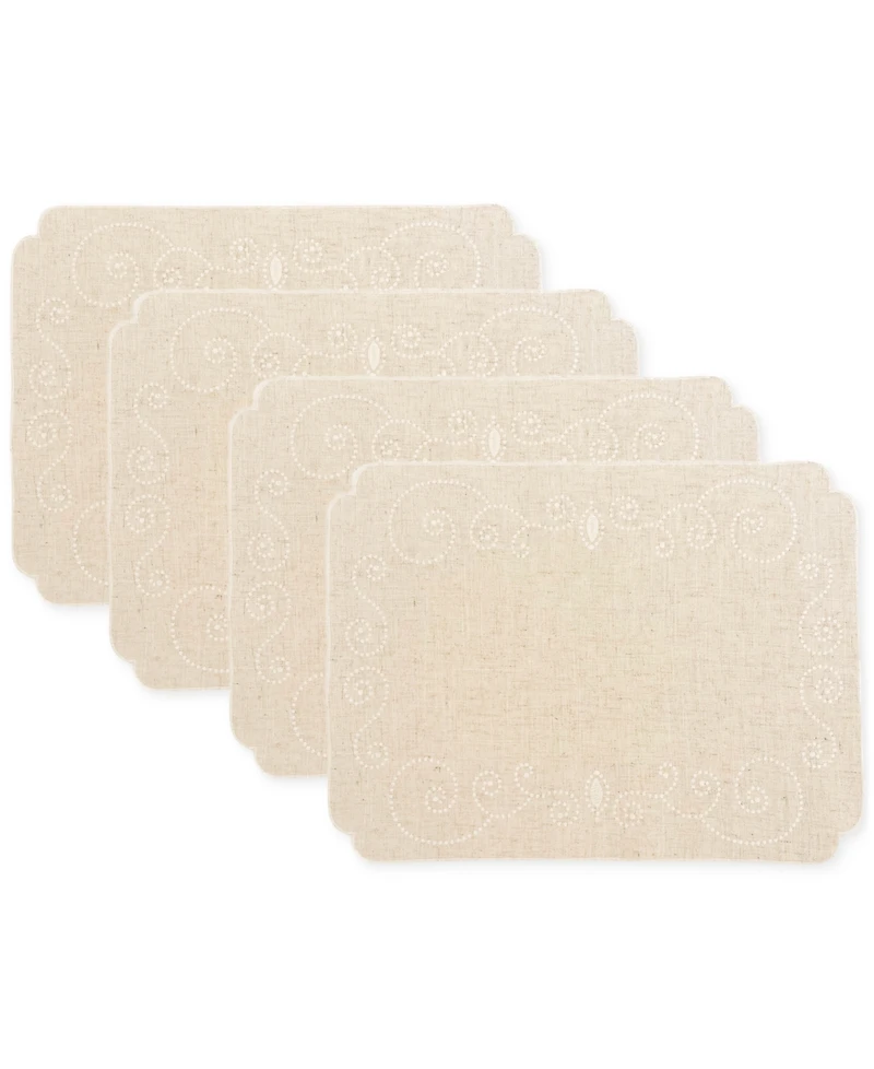 Lenox French Perle Embroidered Placemat