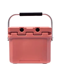 Camp-zero 10 | 10.6 Qt. Premium Cooler with 2 Molded-in Cup Holders & Folding Aluminum Handle