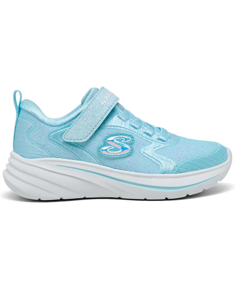 Skechers Little Girls' Wave 92 Fastening Strap Casual Sneakers from Finish Line