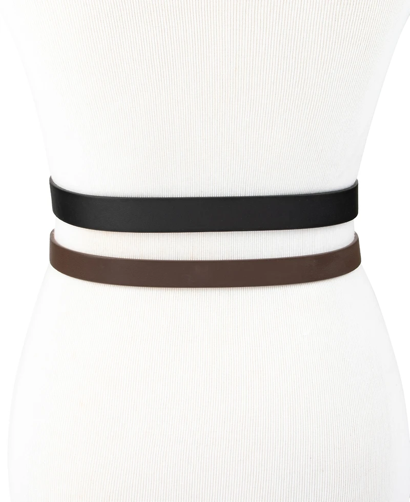 Calvin Klein 2-Pc. Skinny Belt Set