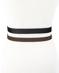 Calvin Klein 2-Pc. Skinny Belt Set