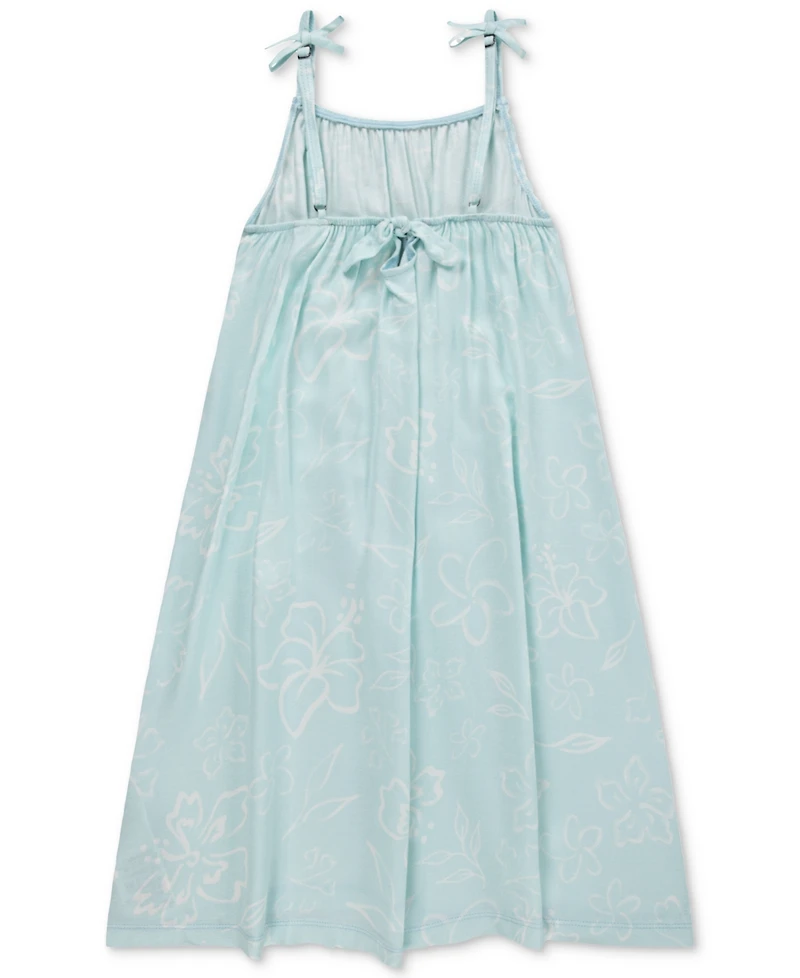 Hurley Big Girls Floral-Print Spaghetti-Strap Swing Dress