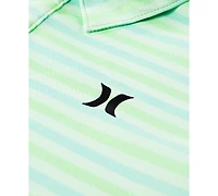 Hurley Little Boys H2O-dri Stripe Polo & Shorts Set