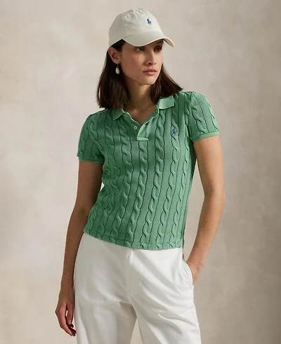 Polo Ralph Lauren Women's Cable-Knit Polo Shirt