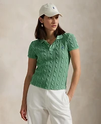 Polo Ralph Lauren Women's Cable-Knit Polo Shirt