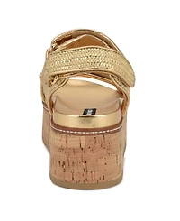 Nine West Women's Heavin Woven Platform Wedge Sandals
