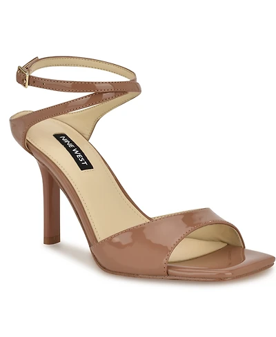Nine West Women's Devans Strappy Square Toe Stiletto Sandals