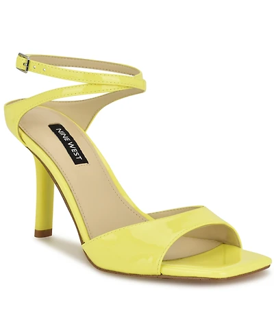 Nine West Women's Devans Strappy Square Toe Stiletto Sandals