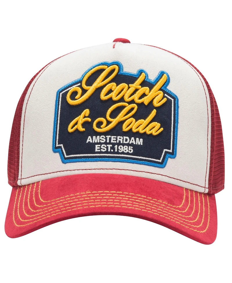 Scotch & Soda Men's Arena Adjustable Trucker Cap