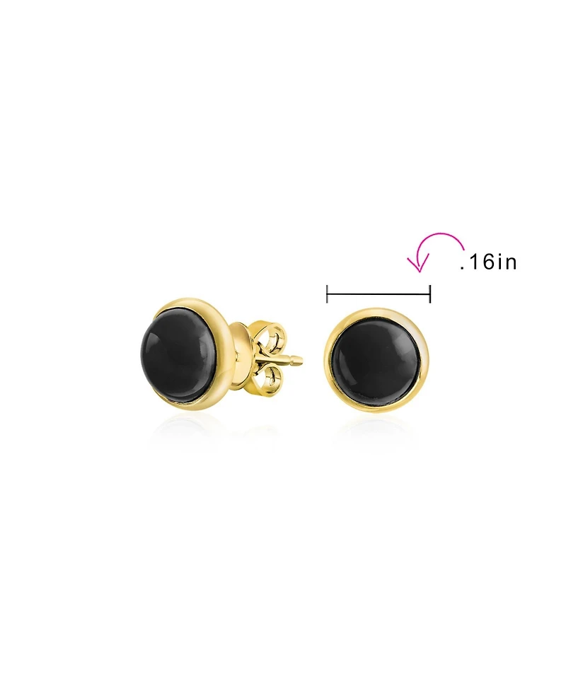 Bling Jewelry Geometric Honeycomb Hexagon Cz Stud Earrings , 14K Gold Sterling Silver