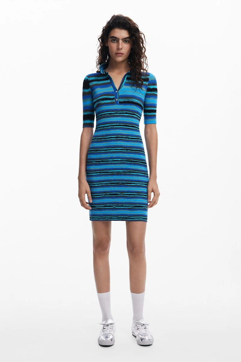 Desigual Women's Polo-style knit dress