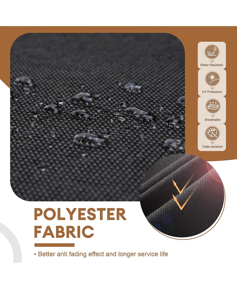 Xizzi Patio Furniture Set 6 Piece Outdoor Sectional Sofa with Rocking Swivel Chairs Square Fire Pit Table Loveseat All Weather Wicker Rattan Conve