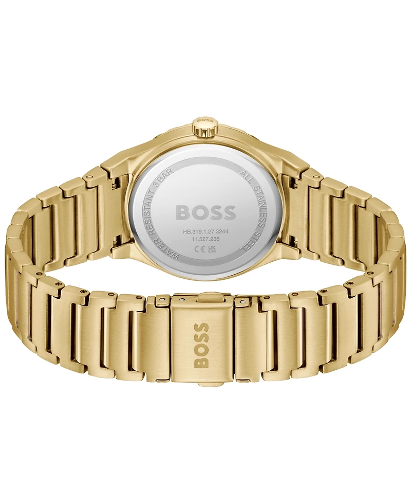 Hugo Boss Women's Candor Sport Quartz Ionic Plated Thin Gold-Tone Stainless-Steel Watch, 32mm