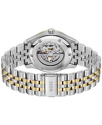 Hugo Boss Men's Principle Skeleton Mech-Automatic Two-Tone Stainless-Steel Watch, 41mm