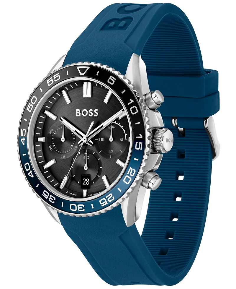 Hugo Boss Men's Runner Quartz Chronograph Silicone Watch