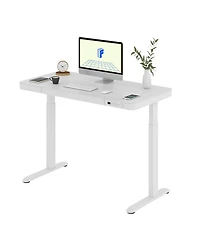 Flexispot EG9W-e, Electric Height Adjustable Glass Top Standing Desk, Black