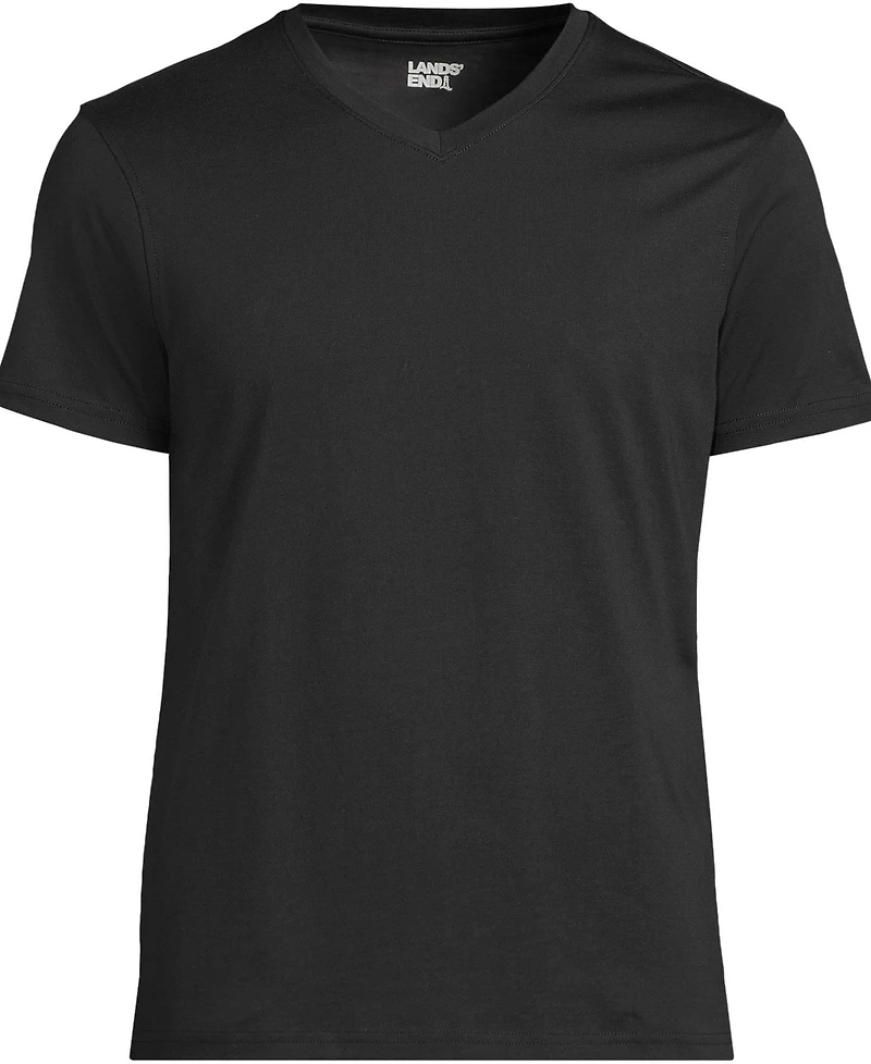 Lands' End Men's Short Sleeve Supima V-Neck Tee