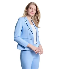 Jones New York Women's Faux Double Breasted Collared Jacket