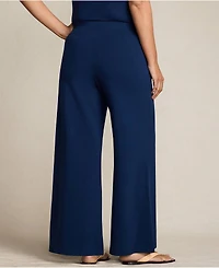 Lands' End Plus Starfish High Rise Palazzo Pants