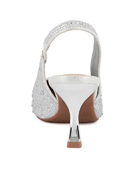 Sugar Women's Dazzy Slingback Rhinestone Dress Pumps