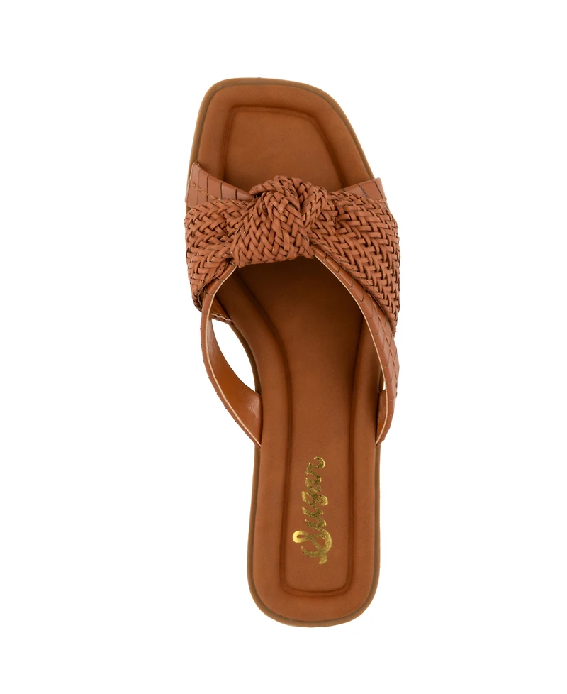 Sugar Women's Serona Open Toe Woven Knot Flat Sandals