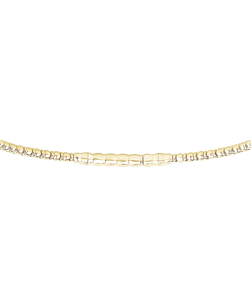 Diamond Double Row Pave Flexible Bangle Bracelet (1/2 ct. t.w.) in 10k Gold
