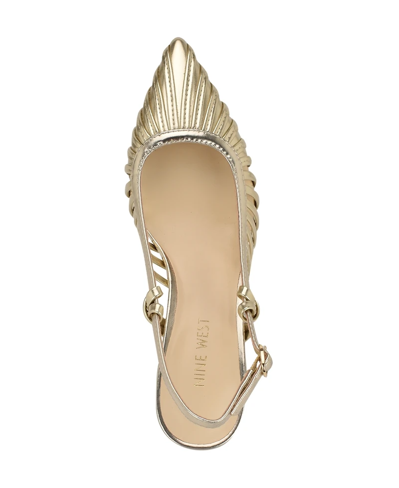 Nine West Women's Resta Pointy Toe Slingback Pumps