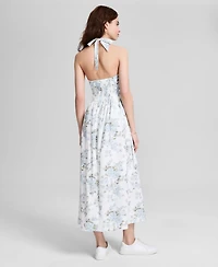 And Now This Women's Printed Halter Sweetheart-Neck Dress, Exclusively at Macy's