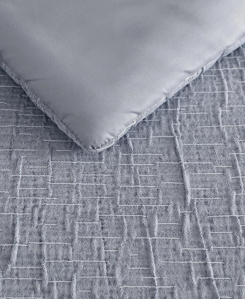 Nautica Nautical Stitch Chambray -Pc. Comforter Set