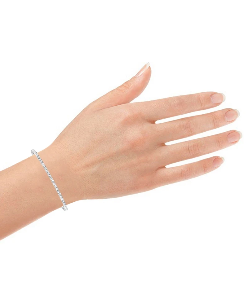 Forever Grown Diamonds Lab-Grown Diamond Bracelet (3 ct. t.w.) in Sterling Silver